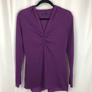 PRANA Size Small Purple Hoodie Top. EUC.